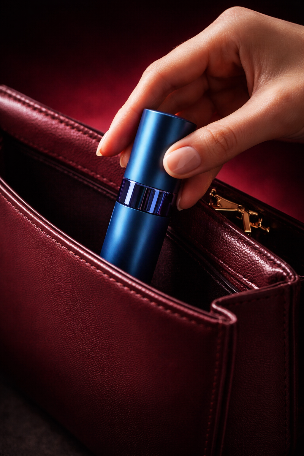 Dusk Pocket Perfume For Women Going Inside A Hand Bag. House Of Kohlis.